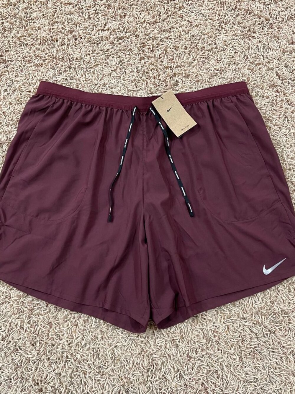 Nike Men’s Flex Stride 7” 2-in-1 Running Shorts Burgundy CJ5471-653, Size 3XL